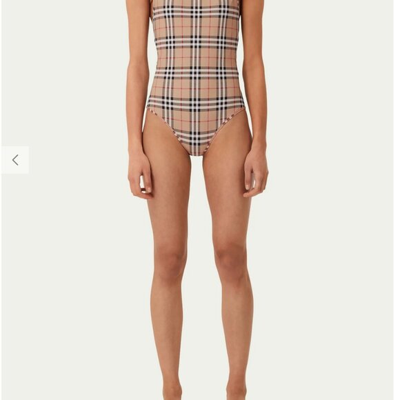 *BNWT* Burberry Delia Plaid-Print One-Piece Swimsuit Size Small - Picture 5 of 5